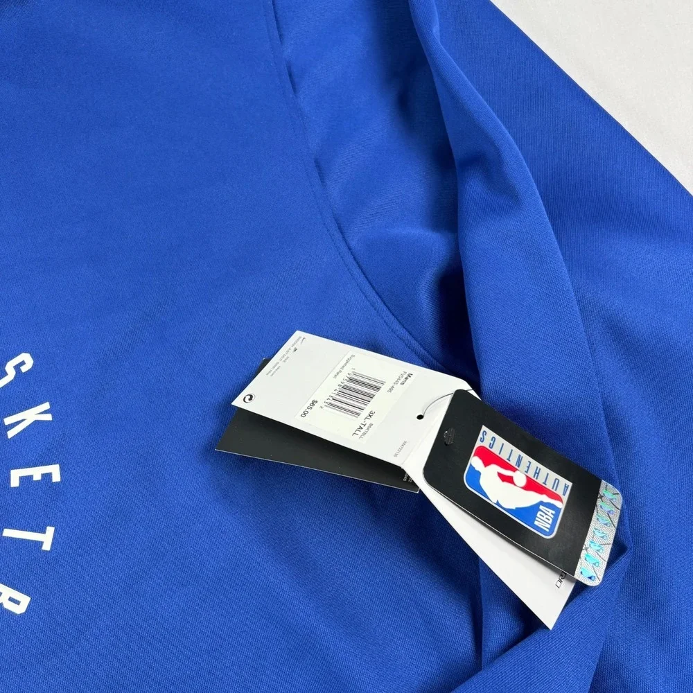 Detroit Pistons Nike Sweatshirt Mens 3XLT Tall Blue Team Issued Pullover NBA NEW